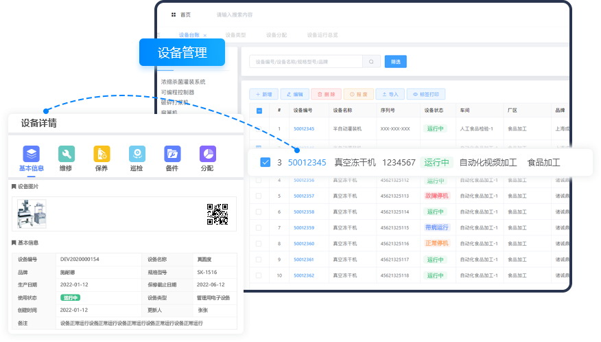EIMS设备管理系统-监控管理车间设备-梅施科技